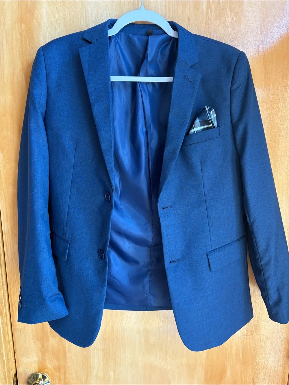 Men's Classic Blue Suit Jacket - Tailored Blazer